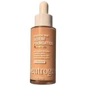 Neutrogena Sensitive Skin Serum Foundation Light 02 Pro-Vitamin B5 1‎ oz